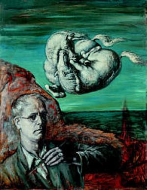 With this selfportrait Edgar Ende 1946 announces his coming back in the art-world.