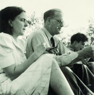 Luise, Edgar und Michael Ende, 1944